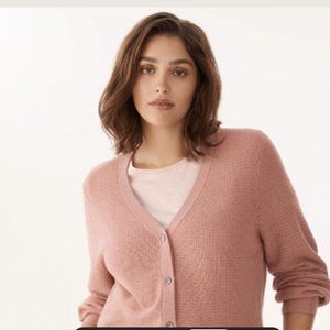 Commonry Brand Cashmere Cardigan, US Size 12 (AUS size 16), dusty pink